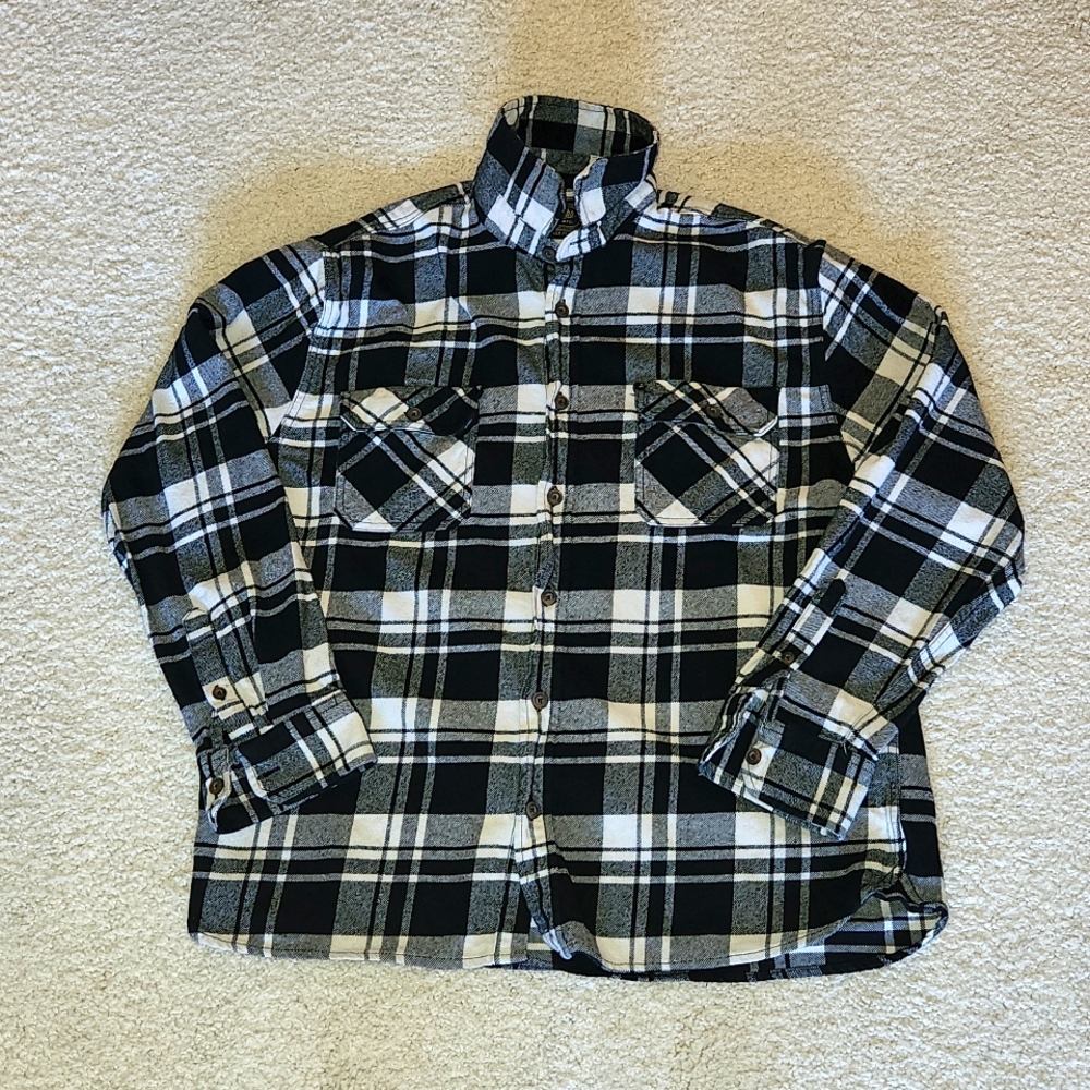 Black and white XL Flannel